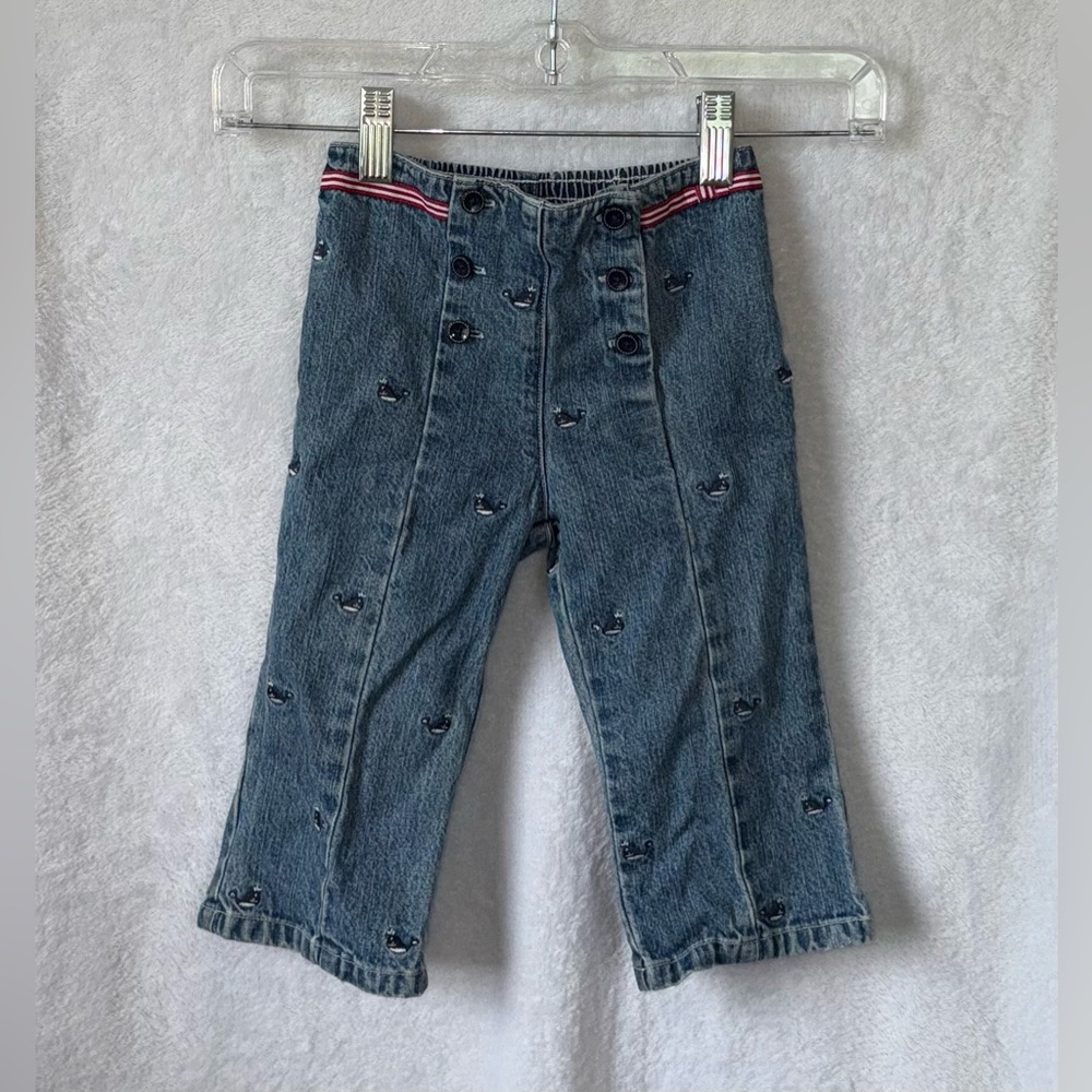 Y2K Gymboree size 18-24 months nautical retro blue jeans